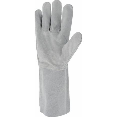 Gant de protection croûte de bovin manchette de 15 cm T10 - SINGER - 51EC15 (1/3)