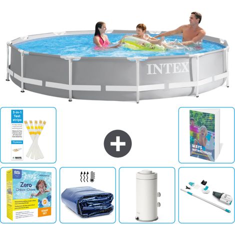 Prism Frame Pool Rund - 366x76 cm - 7-teilig S22