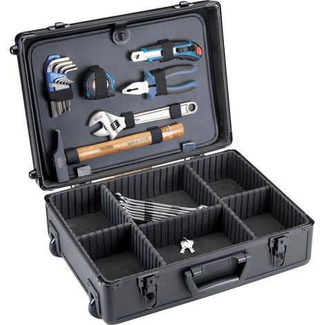 Maleta trolley de aluminio de 1 panel con 30 piezas de herramientas y bolsa de nylon ALYCO (1/4)