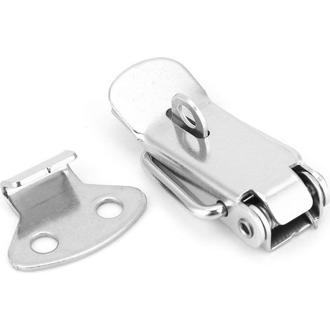 4PCS Lock Hasp Stainless Steel 304 Adjustable Spring Hasp Flat Mouth Fastening Buckles (1/5)