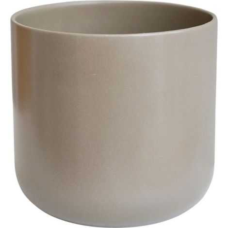 Lisbon Planter Greige - L26 x W26 x H26 cm - Brown