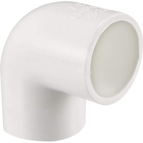 25mm Coude PVC Raccord Tuyau 90° 2 Pcs (1/4)