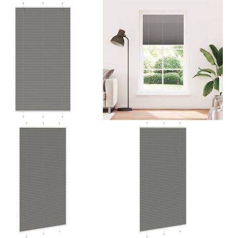 vidaXL Plissee Anthrazit 105x200 cm Stoffbreite 104,4 cm Polyester (1/5)