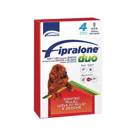 ANTIPARASSITARIO FIPRALONE DUO CANE FORMEVET - KG 40/60 CF=PIPETTE 4- 1 confezioni
