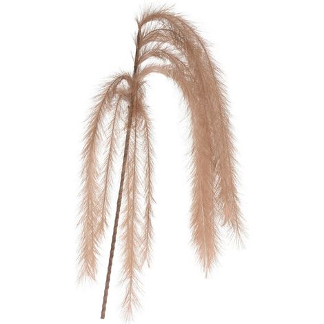 Set 3 Rami con Piume Marrone Chiaro per decorazioni Interne ed Esterne h 130 cm