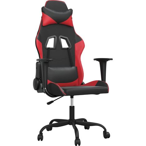 Maison Exclusive - Sedia da Gaming Nera e Rossa in Similpelle (1/5)