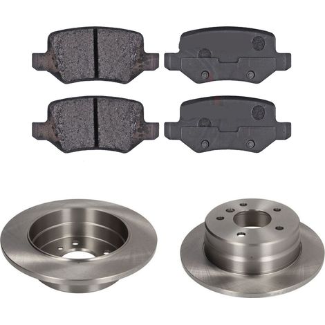 KIT FRENI POSTERIORI compatibile con MERCEDES-BENZ CLASSE A (W169) - DISCHI + PASTIGLIE OEM: P 50 090 / 17366 /SOSTITUZIONE DIRETTA/BASSA POLVERE/SILENZIOSO