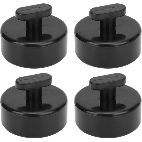 Rondelles de Levage Caoutchouc Noir Haute Résistance - Lot 4 Pièces pour Véhicules Sportifs - Diamètre Standard - (1/5)