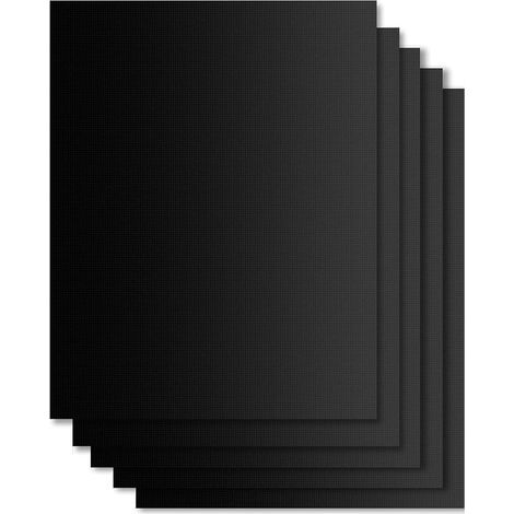 Set de 5 Tapis de Cuisson Tapis BBQ Barbecue Plaque Feuille de Cuisson Four 40 33cm pour Barbecue gaz Charbon électrique 100% Anti-adhérent (1/5)