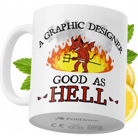 Lustige Kaffee- oder Teetasse mit witzigem Textdesign für Grafikdesigner – ideal für Geburtstage, Namenstage und Feiertage. Hochwertige Tasse für besondere Anlässe im Homeoffice oder Büro. Farbe: Weiß