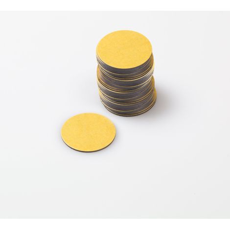 Magna-C Selbstklebende Magnetfolie Ø25mm - 100 Stück im Set (1/3)