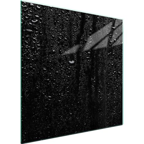 PIASTRA PROTETTIVA IN VETRO PER STUFA 50x52 NERO (1/5)