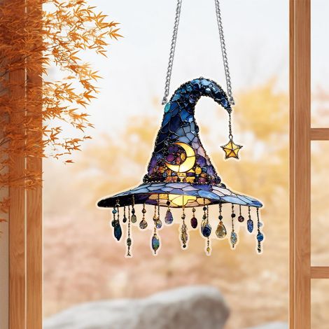 Pendentif Murale En Acrylique - Décoration Suspendue Avec Cristal - Ornements Magiques Pour Intérieur - 1 Pièce (1/5)