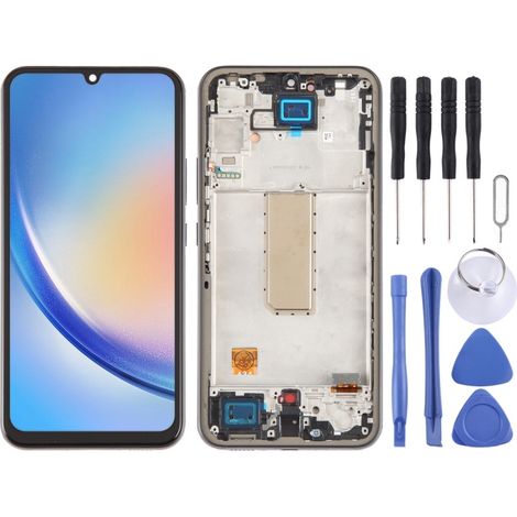 Compatible with Samsung Galaxy A52S SM-A528B LCD touchscreen with frame, does not support fingerprint recognition. (1/4)