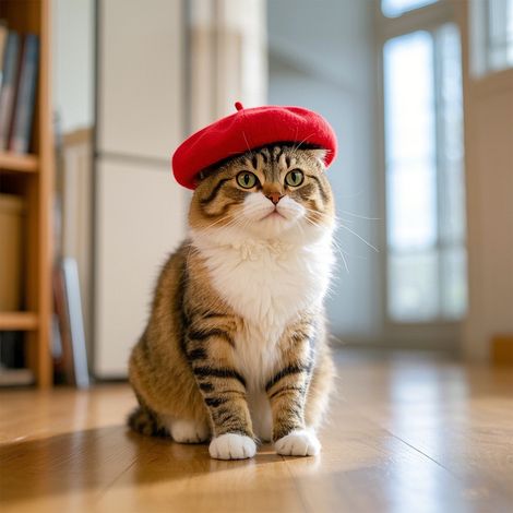 Chapeau Béret pour Chien et Chat (1/5)