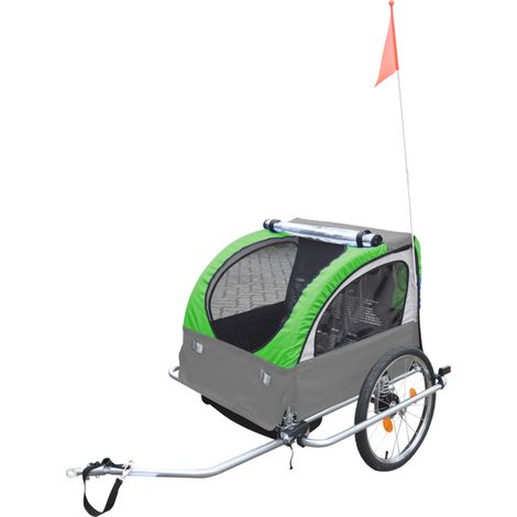 Fischer Kinder-Fahrradanhänger Komfort für 1 - 2 Kinder Kinderanhänger (1/5)