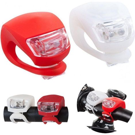 Feu Led avant arrière pour vélo 2pcs silicone (1/5)