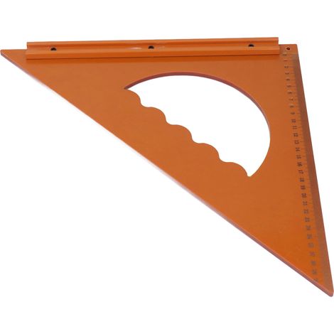 Équerre de menuiserie 31 x 31 cm en plastique technique, gabarit triangulaire 90° précis pour ébéniste et bricolage (1/5)