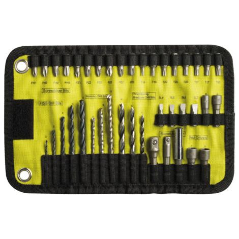 RYOBI Trousse textile 40 accessoires de perçage métal - bois - béton RAK40RM (1/5)