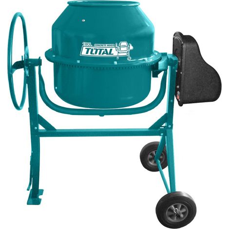 BETONIERA ELETTRICA 180L 800W IMPASTATRICE MISCELATORE CEMENTO TOTAL