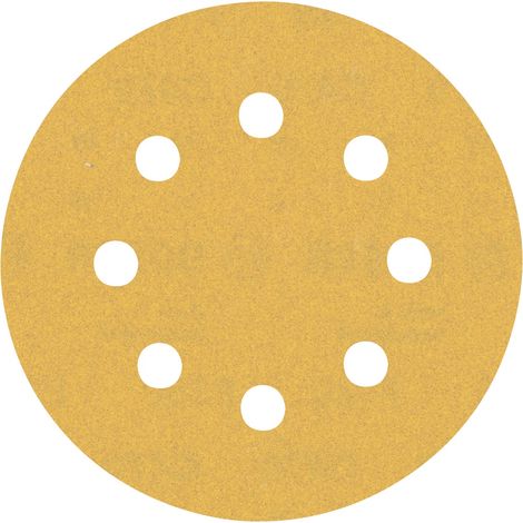 Bosch EXPERT C470 Schleifpapier für Exzenterschleifer, 115 mm, 8 Löcher, K 180 (1/5)