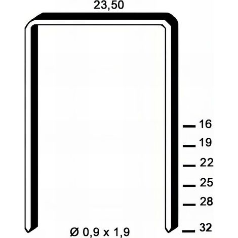 Agrafes JK590-38 mm cuivrée - 10 000 pcs