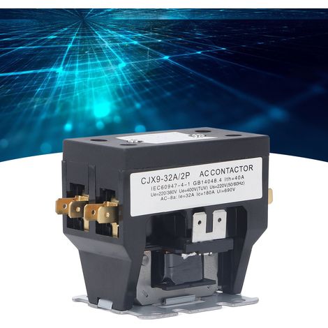 Contacteur de climatiseur CJX9-2P-32A, contacteur de climatiseur 220 V CA (1/5)