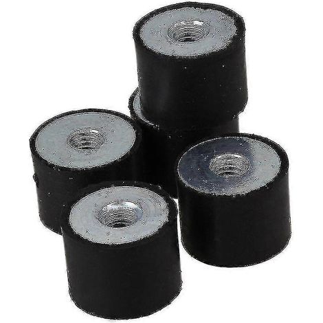 5 Stück Gummiisolator mit flachem Boden, M6, 20 x 15 Innengewinde, Ersatz (1/3)