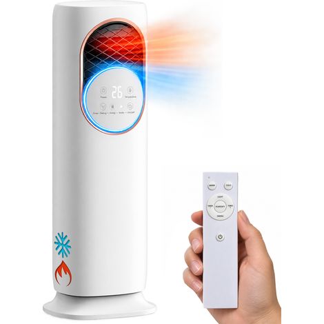 Raffrescatore Ventilatore Nebulizzatore Telecomando e Display LCD Tasti touch