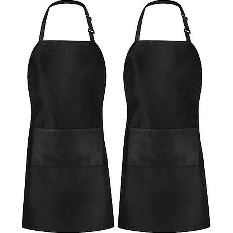 Verstellbare Küchenschürze mit 2 Taschen (2er-Set) (1/5)
