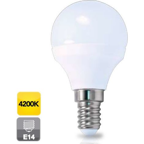 E14 5W lampadina sferica a led a luce diurna 4200K 470 lm GSC 2002346