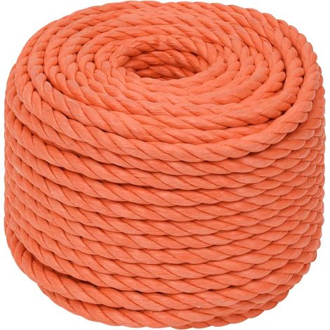 Maison Exclusive - Arbeitsseil Orange 10 mm 25 m Polypropylen