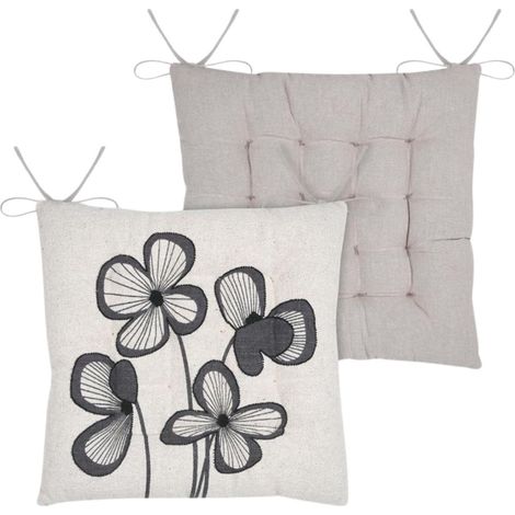 Coj铆n para silla TILDA 38x38 cm blanco roto