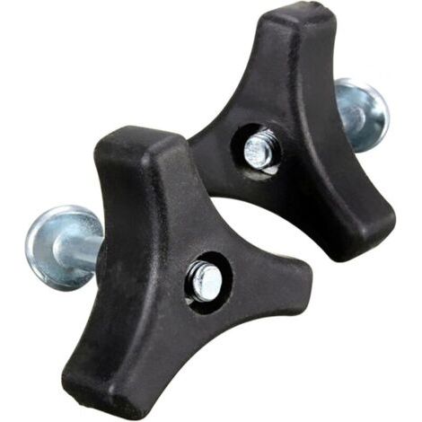 Poignée de Bouton Triangulaire, poignée Universelle de Tondeuse à Gazon, écrou Papillon et Boulon, pièce d'équipement électrique Outils de Jardin pour Tondeuse à Gazon (2 Ensembles) (1/2)