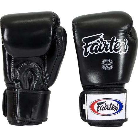Guantes de boxeo Fairtex Universal Tight-fit Design BGV1 negros de 10 oz. (1/2)