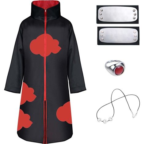 Costume da cosplay per Halloween e Natale con mantello, collana, anello e fascia per capelli, per bambini e adulti. (1/5)