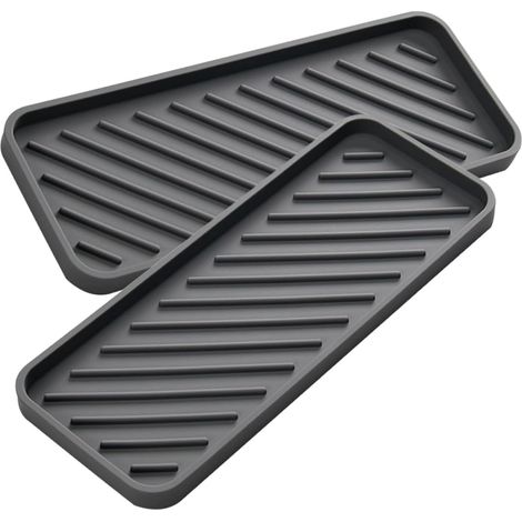 Piece Silicone Bathroom Tray for Storing and Drying Dishes (1/5)