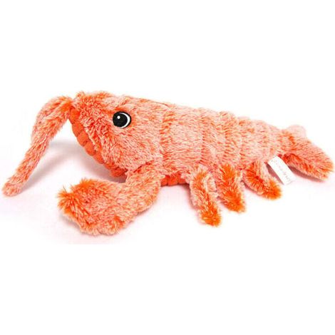 Jouet Poisson Électronique Interactif pour Chats - Jouet Électrique Mou, Sac Herbe à Chat Rechargeable - Peluche Lavable, 3 Vitesses, Câble USB - Jeu Stimulant de Chasse pour Chaton
