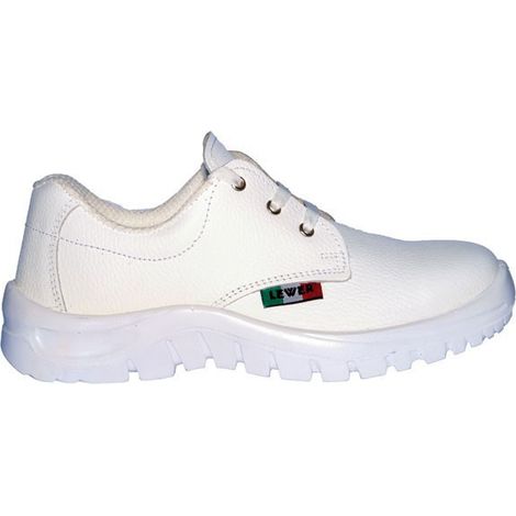 Zapatos seguridad unisex LEWER antideslizante ALIMENTARE con lacci 58140B S2 CLA  Talla: 39