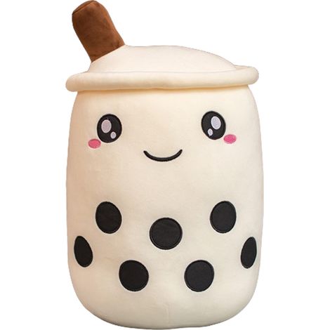 1 peluche bubble tea, visage souriant, coton élastique ultra doux, duvet, 24/35/50/70 cm, décoration intérieure et voiture (1/5)