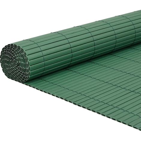 Clôture de jardin double face verte 1,8 x 5 m PVC vidaXL