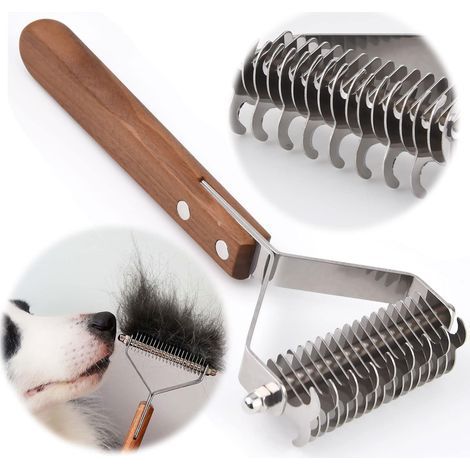 Coat King Brush Dogs and Cats, Pet Grooming Comb Detangling Rake Greatly Reduces Hair Loss (1/5)