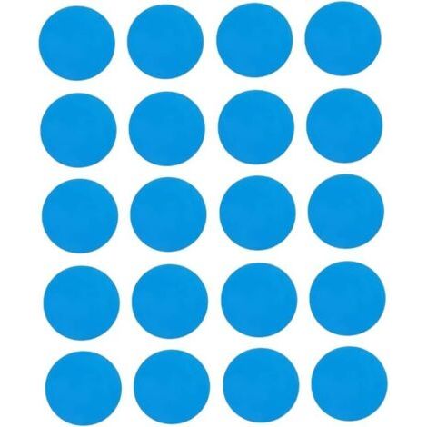 20pcs Patch Patch Direction Kit de réparation en Plastique Patches de réparation Auto-adhésive pour piscines Bateaux gonflables