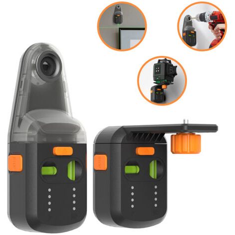 Pair - Niveau laser collecteur de poussière perçage batterie intégrée (1/5)