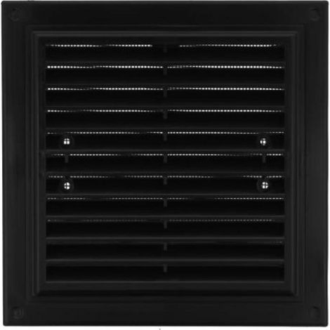 Rejilla de ventilación MWR 215X175 con malla y soportes de montaje, color gris MWR215X175GR