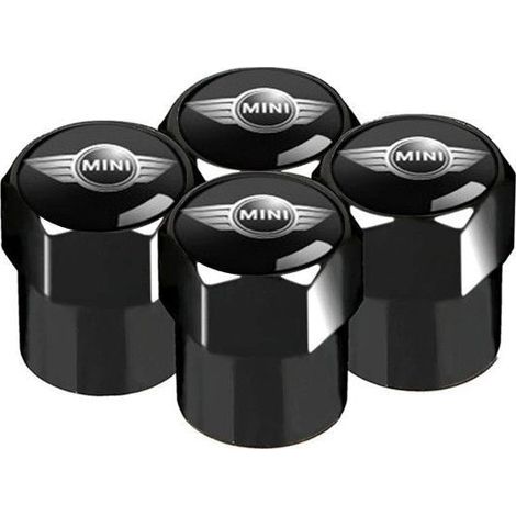 4 Pièces Bouchon de Valve Voiture pour MINI , Valve Pneu, Métal Capuchon de Valve, Résistant à la Corrosion Bouchon Anti-poussière Accessoires