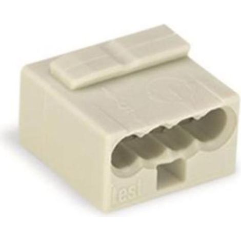 Connettore rapido micro 4x 0,6-0,8 mm2 grigio chiaro 243-304 /confezione da 100 pezzi/ (1/3)