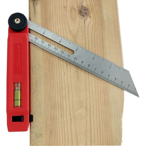 Fausse Équerre- 200mm  - Transfert d'angle précis - Règle avec fonction de trusquin fraisée en aluminium usiné avec précision & en acier inoxydable