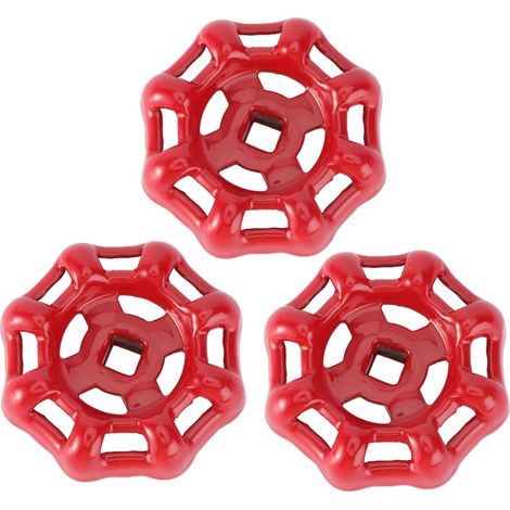 3 pièces Poignée de Vanne Fonte Rouge Volant (1/5)