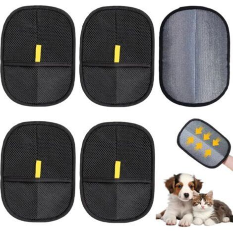 5 Pièces Gant Poils Animaux – Réutilisables Gant Poil Chat pour Chiens et Chats, Antistatique Gants Anti Poils Animaux pour Canapés, Meubles, Tapis, Sièges Auto (1/5)